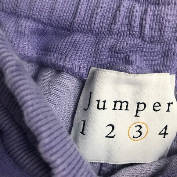 Jumper 1234 size 3 (Medium) Terry Cloth Velour Hand-dyed Lilac Track Suit - Picture 5 of 11